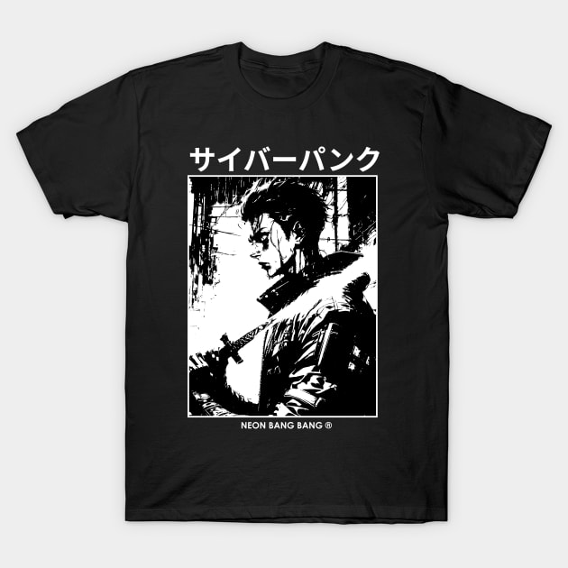 Japanese Streetwear | Cyberpunk Samurai T-Shirt by Neon Bang Bang